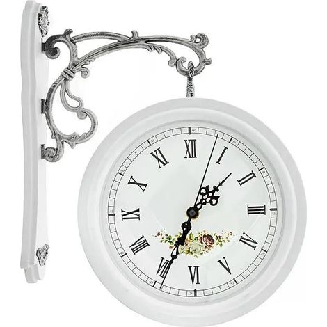 Doppelseitige Retro-Wanduhr (1/2)
