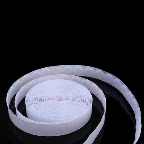 Ruban Adhésif Double Face 20mm Diamètre Rond Removable Points Colle 500 pièces Roll pour Couture Création Arts (1/4)