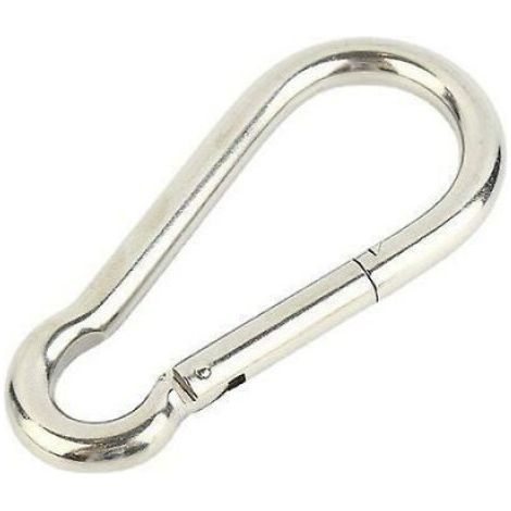 Mousqueton - Acier Inoxydable 304 - Charge Maximale 200 Kg - Pour Hamac Balançoire Camping Randonnée - 4 Pièces