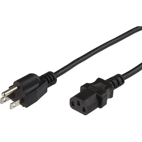 Microconnect - Pe110430 3m Power Plug Type b c13 Coupler Black - Kabel (Stecker/Buchse, Power Plug Type b, c13 Coupler, rechts, rechts, schwarz)