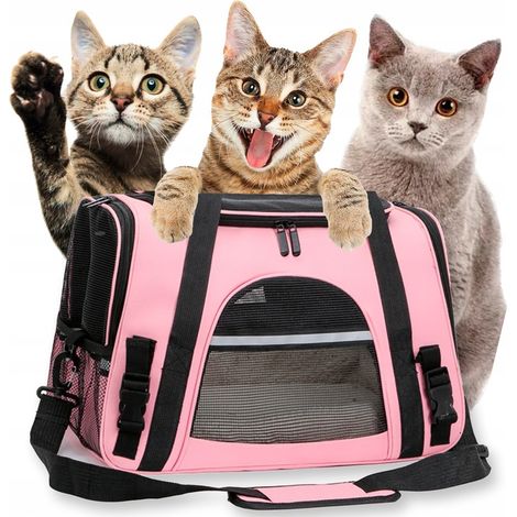 TRASPORTINO PER CANI E GATTI DI TAGLIA GRANDE, BORSA RIGIDA, CUCCIA MORBIDA 432528 CM