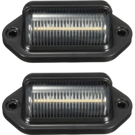 Lot de 2 lampes de plaque d'immatriculation LED universelles pour voitures et camions (6 LED). (1/5)