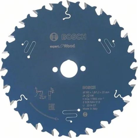 bosch Expert for Wood hoja de sierra 160 mm 24 dientes
