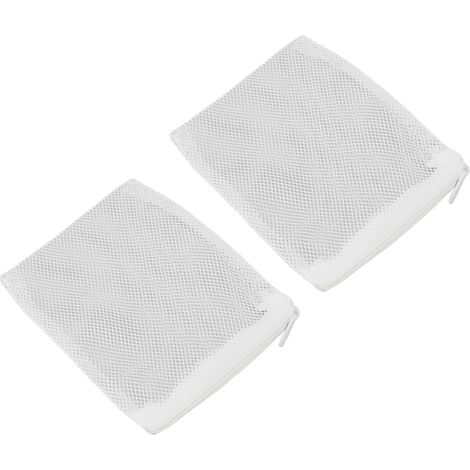 Sacs media filtrant d'aquarium, lot de 10 pièces, fermeture éclair réutilisable, maille fine, charbon actif (1/5)