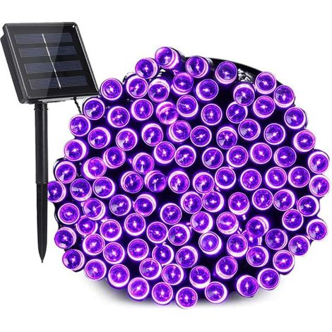Solarbetriebene Lichterkette für den Außenbereich, ideal für Halloween, 22 m, 200 LEDs, 8 Leuchtmodi, wasserdicht, für Garten- oder Baumdekoration (1/5)