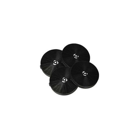 Lot de 4 filtres à charbon actif 17,5 cm – Compatible hottes Firegas CC170, FGS-EBL11AR1160CC, FGS-EBL11CR1160CC, FGS-EBL15AR1160CC – Remplacement efficace - 4 X
