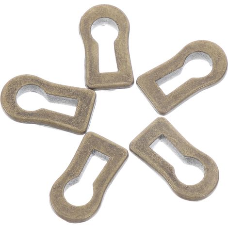 Lot de 10 cache-serrure antiques en alliage zinc, cadre décoratif (1/5)