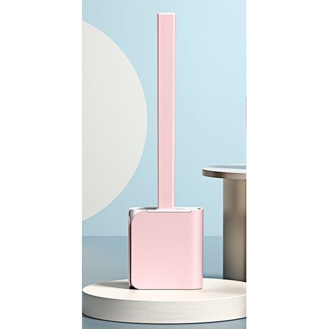 Brosse WC Brosse WC avec support à séchage rapide pour salle de bain WC Compact Rose (1/4)