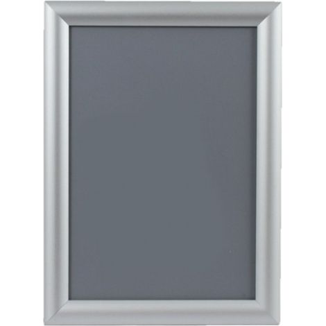 Cadre d'affichage clic clac en aluminium gris format A4