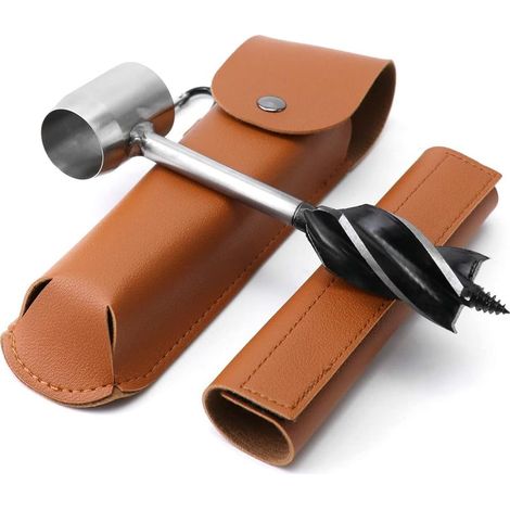 Perceuse à main pour le travail du bois, tariere manuelle pour camping, Bushcraft et randonnée en plein air (1/5)