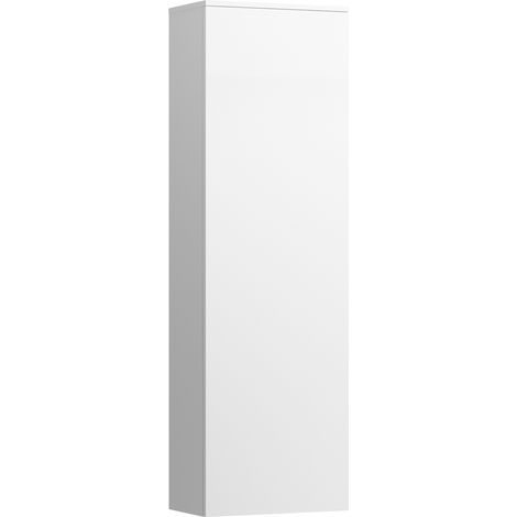 LAUFEN Kartell armario alto, 1 puerta, 4 estantes de cristal,