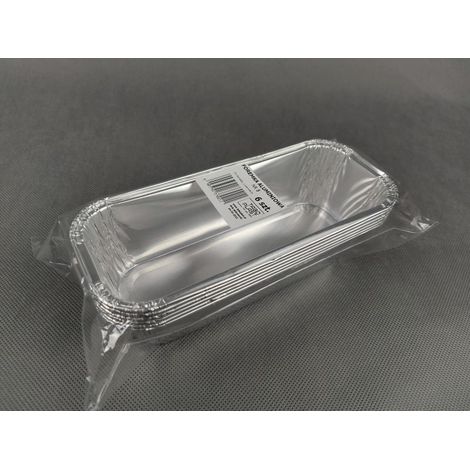Aluminium-Pastetenformen 5 Stk. 20x8x4 Nr. 8