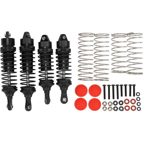 Amortisseurs RC Avant Arrière en Alliage d'Aluminium Professionnel pour Voiture 1/10 - Noir (1/5)