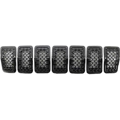 6AZ88DX8AB 63257203224 6AZ88XS9AB Grille avant en nid d'abeille pour Jeep Cherokee 2019-2022 Noir brillant (1/5)
