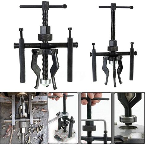 Sifree – Extracteur de moyeux de roue 3-jaw – Outil de maintenance pour roulements intérieurs – Acier au chrome vanadium – Taille 27x15x5cm