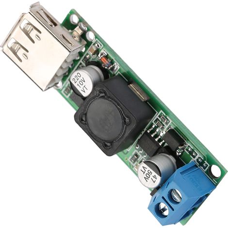 Module d'alimentation abaisseur de tension CC-CC Buck 12 V/24 V, 6 V-32 V vers 5 V, charge rapide USB QC3.0 (1/5)