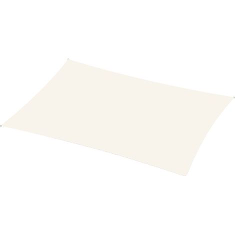 Voile d'ombrage Austral rectangle ivoire 4 x 3 m - GARD&ROCK (1/4)