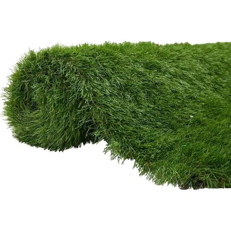 Césped sintético, resistente a los rayos UV, diseño duradero, tamaño 1 x 5 m (1/2)
