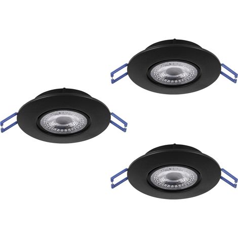 Faretto Incasso Moderno Gedrez Plastiche Nere Trasparente Led 4,9W 1560Lm