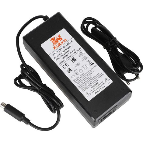 Compatible avec les Kukirin G2 Pro et G2 Max, chargeur Xiaomi 54,6 V 2 A (norme européenne) avec certification