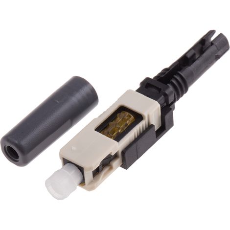 Connecteur pour fibre optique SC Simplex, Multimode, OM1, taille de la fibre 62.5/125µm ( Prix pour 1 )