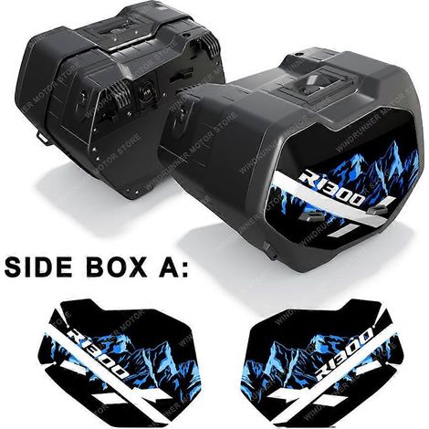 Se aplica a las pegatinas protectoras para maletas de motocicleta BMW R1300GS R 1300 GS 2023-2024 R 1300GS Trophy Option 719 Triple Black (lado A) (1/5)