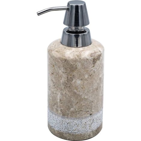 POSH distributeur de porte-savon sur pied, marbre, beige (1/2)