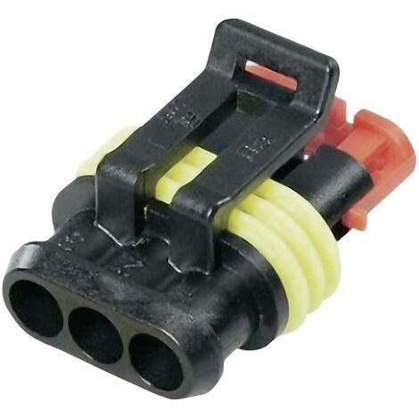 Boîtier femelle pour câble série AMP-Superseal 1.5mm TE Connectivity 282087-1 Nbr total de pôles 3 Pas: 6 mm 1 pc(s) D10675 (1/4)
