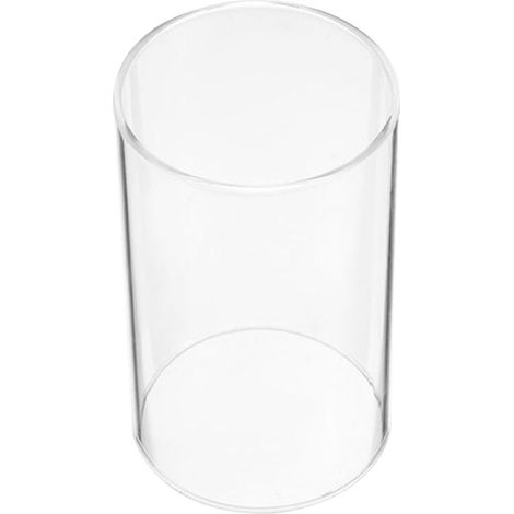 Abat-jour Bougie en Verre Transparent Cylindrique, Pare-vent (1/5)