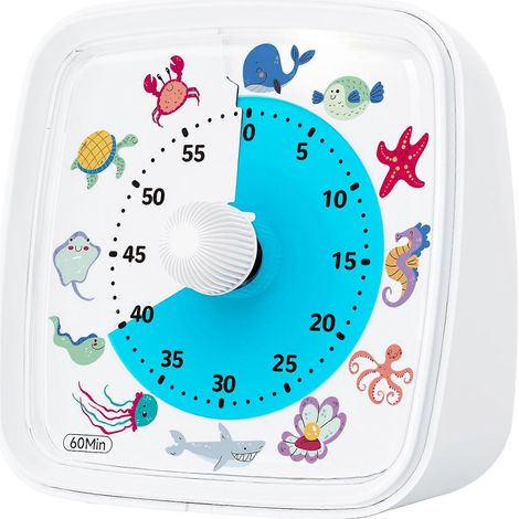 Visueller 60-Minuten-Timer mit Nachtlicht, Countdown-Timer, Pomodoro-Timer usw. (1/2)