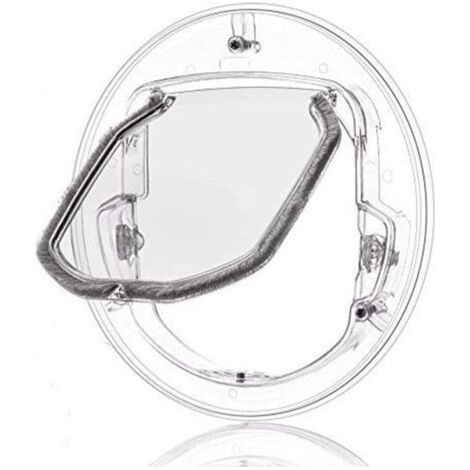 Chatière transparente à cadre fin, chatière pour fenêtre, compatible avec vitre, chatière pour fenêtre, verrouillage 4 positions, petite chatière pour chats, petits chiens et chiots (1/5)