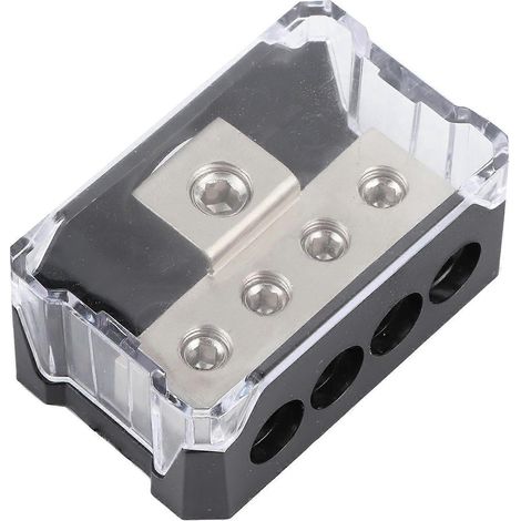 Stromverteilerblock 1 Eingang 4 Ausgänge Autoradio-Stereo-Verstärker-Splitter-Anschlussbox