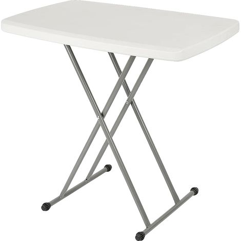 Table pliante, dimensions dépliées 76x50 cm, hauteur réglable 51/63/74 cm, dimensions pliées 86x50x10 cm, poids 3,9 kg, pour 2 personnes (1/5)