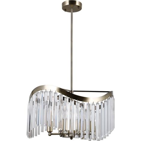 Italux Sabrig - Pendente Stilizzato Pendente Bronzo Antico 6 Luci, E14 (1/3)