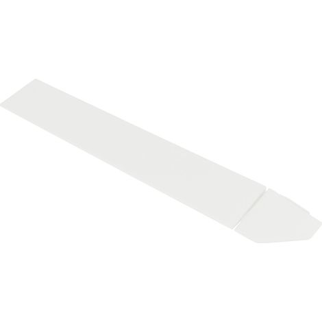 Angle pour dalle en plastique blanc 12mm Angle clipsable pour usage intensif Angle 35,5x5,5 cm idéal pour extérieur