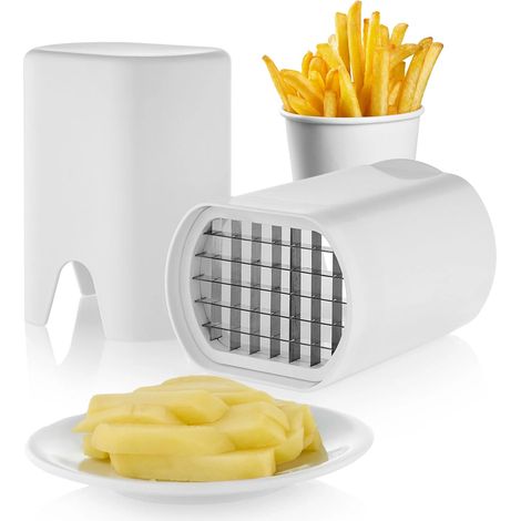 Machine à chips et à frites - Appareil en acier inoxydable avec gaufrier, trancheuse et hachoir à légumes portable - AquaForge (1/5)