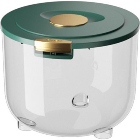Seau à riz transparent, hermétique, anti-insectes et étanche à l'humidité, boîte de rangement pour riz multifonctionnelle, boîte de conservation pour farine et céréales (1/5)