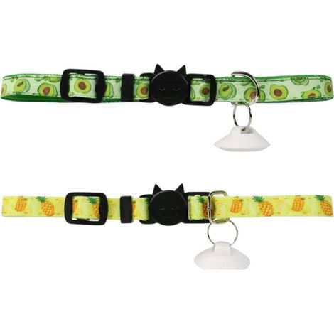 2 Collares Amarillo/Verde de Reconocimiento para comederos y bebederos CATLINK
