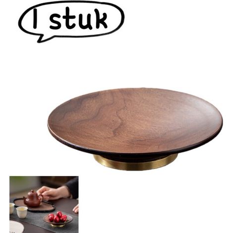 1 pieza, Bol para frutas de madera de nogal, Bol para frutos secos, Bol delicado para postres, Tamaño pequeño 12122,5 cm, Color madera de nogal (1/5)