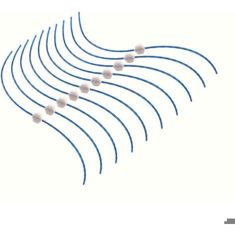Ecleanfy - Lot de 10 fils torsadés Haute Perfomance - diamètre du fil 2,4 mm ,Bosch F016800182 ART 30 COMBITRIM Strimmer