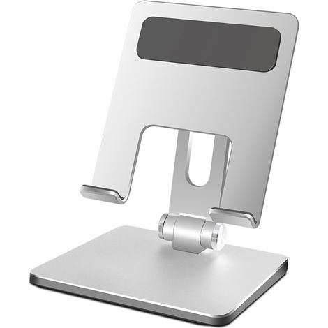 Support pour tablette en alliage d'aluminium antidérapant, pliable, portable et robuste, idéal pour la maison ou le bureau. (1/5)