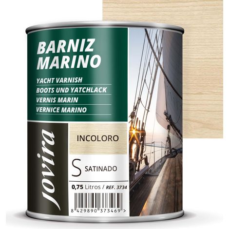 Vernis Marin Vernis bois extérieur-intérieur incolore, haute résistance dans les environnements marins (750 Millilitres, Satiné) (1/5)