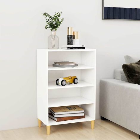 Buffet - Armoire de rangement Enfilade Blanc 57x35x90 cm Aggloméré BV421426 - BonneVie (1/5)