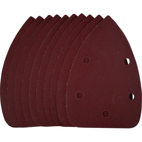 Detail Sanding Sheets with Hook and Loop, 140mm, 240 Grit, SSD2 (Pack of 10) (42616) (1/5)