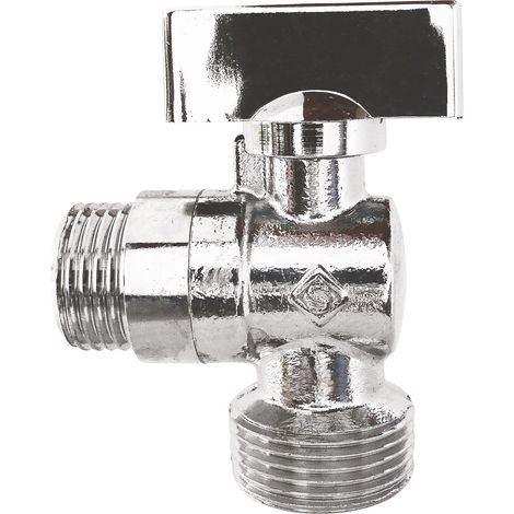 Robinet à sphère pour machine à laver - Mâle 1/2" - Mâle 3/4