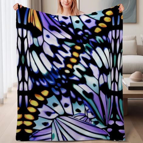 Couverture de lit en polaire, jeté doux et chaud idéal pour le printemps, légère et luxueuse en microfibre de polyester, décoration intérieure cosy et élégante, ajout parfait à la décoration, cadeau p (1/4)