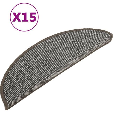 Maison Exclusive - Stufenmatten 15 Stk. 56x17x3 cm Grau Halbrund