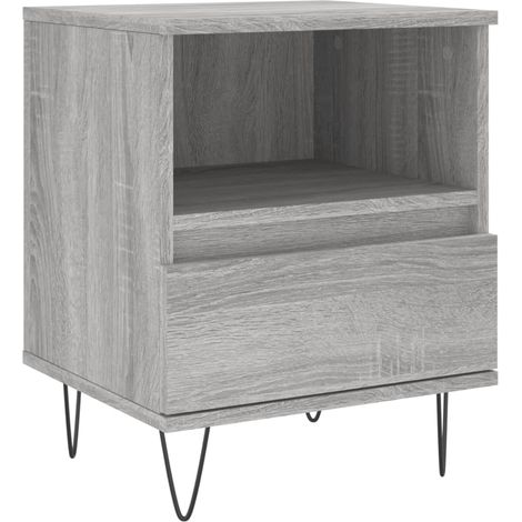 Maison Exclusive - Nachttisch Grau Sonoma 40x35x50 cm Holzwerksto