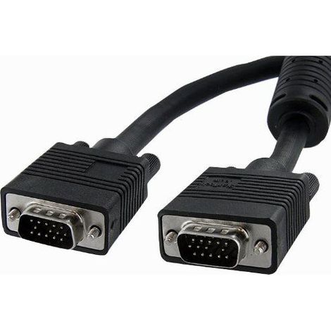 Startech.com hochauflösendes video kabel für computer monitor 5m vga verlängerung - 2x hd15 male - schwarz extender,lebenslange garantie (1/5)