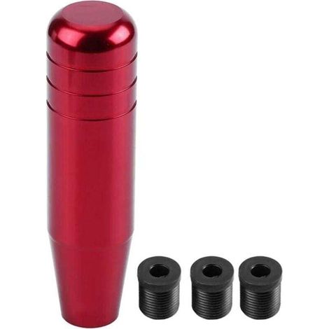 Schaltknauf für Pkw, 13 cm Universal-Schalthebel aus Aluminiumlegierung, Schaltknaufkopf (rot) (1/4)